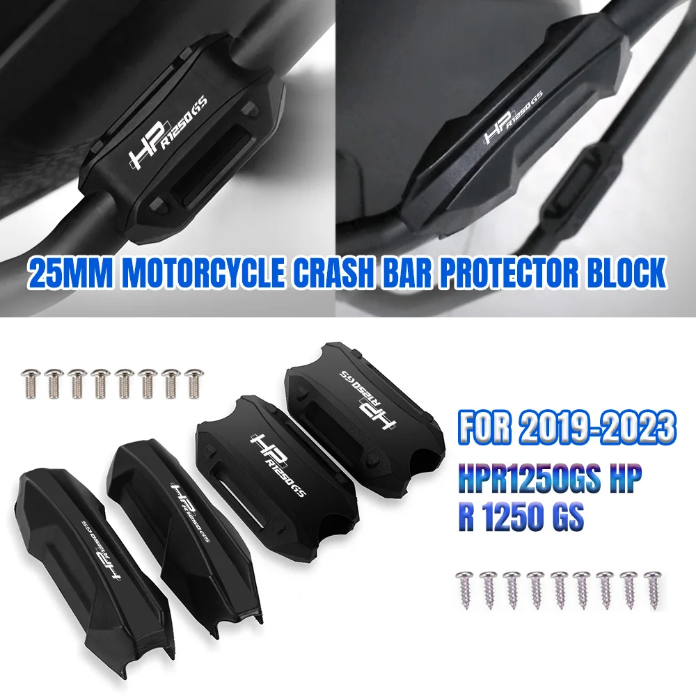 

Motorcycle Bumper Engine Guard 25MM Protector Block Crash Bar Decorative FOR BMW HPR1250GS HP R 1250 GS 2019 2020 2021 2022 2023