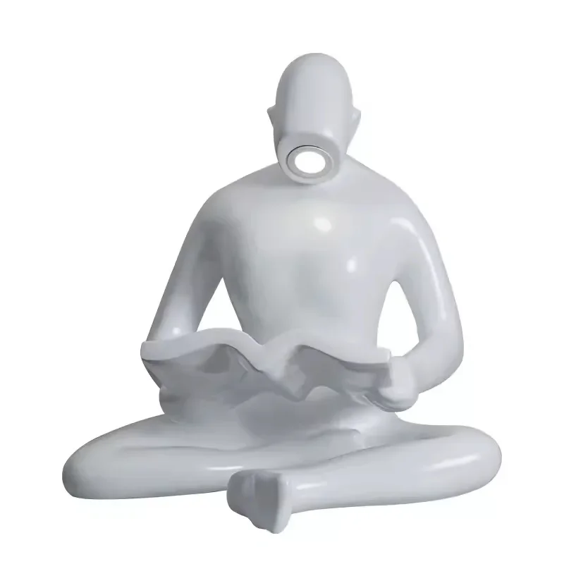 

Reading Man Floor Lamp Modern Simple Soft Decoration Art Hotel Living Room Window Library Book Boy Lighting Ornament