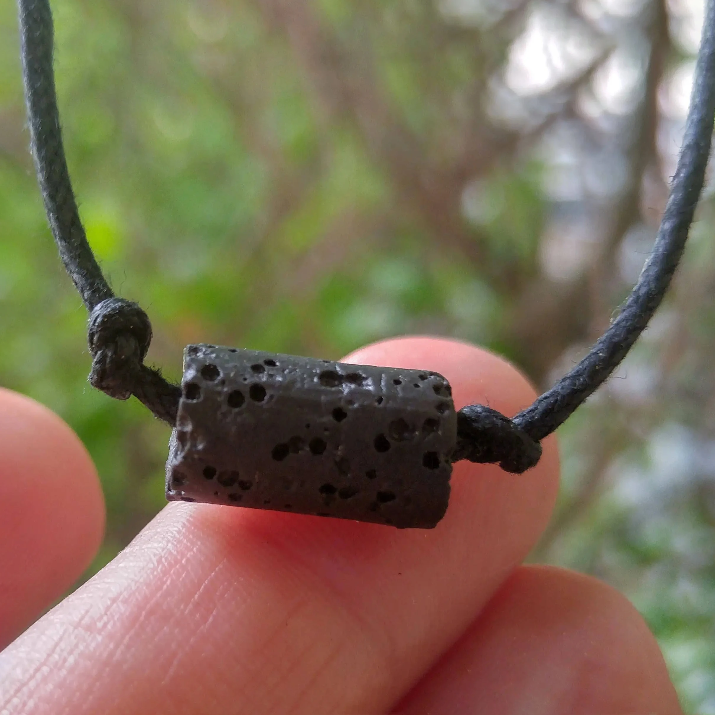Men's Masculine & Adjustable Lava Necklace, Essential Oil Diffuser Necklace, Beach necklace, Boho necklace, 1pc