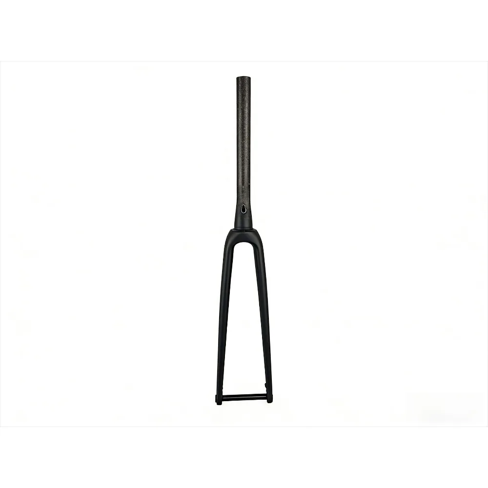 

New road off-road T800 carbon fiber Gravel bicycle front fork 700C matte with barrel shaft open size 100mm bicycle frok