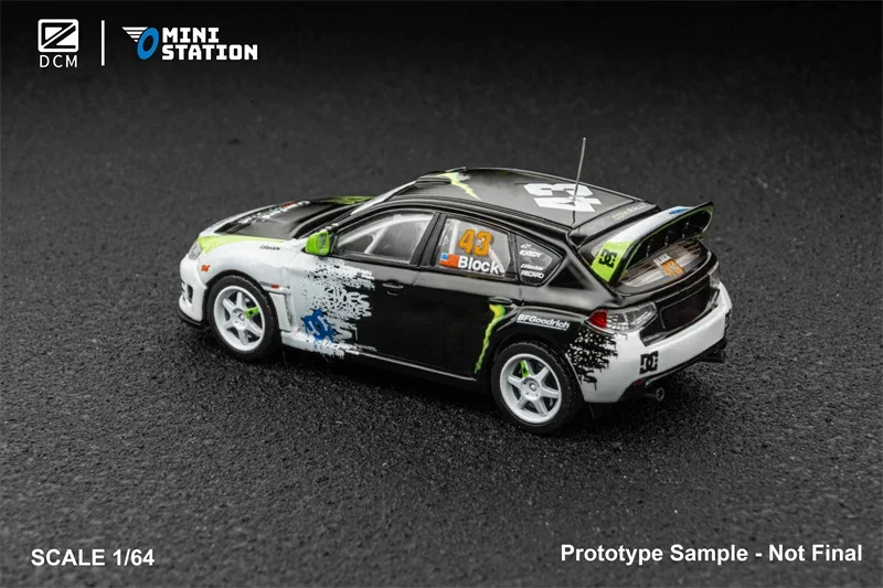 **Vorbestellung**DCM & Mini Station 1:64 2008 Impreza WRX Rally Block43 Druckguss-Modellauto