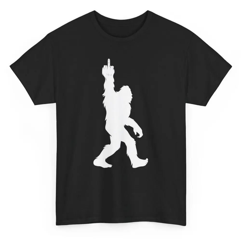 Squatch Believers Funny T-shirt - Bigfoot Middle Finger Graphic Tee  Tees High Quality 100%Cotton Short Sleeve