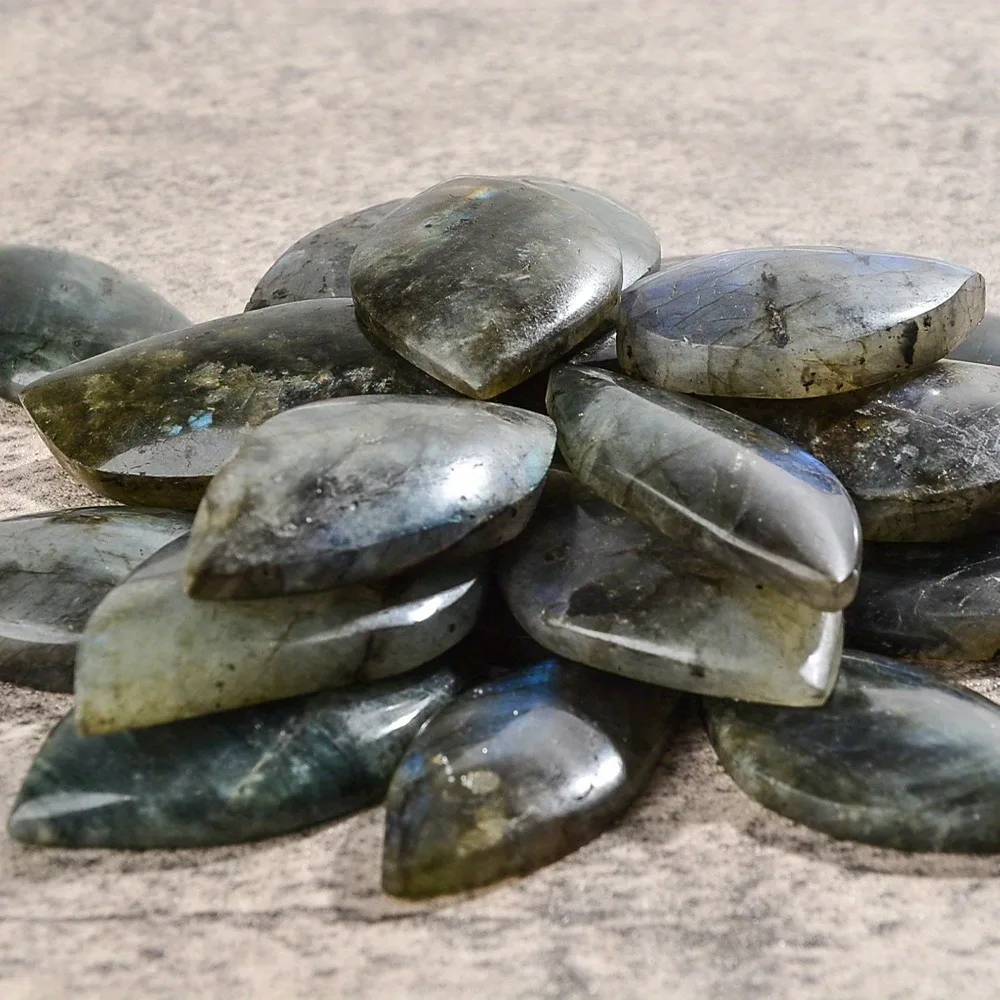 1/3/5 قطعة اللابرادوريت الطبيعي قطرة الماء قوس قزح قلادة كريستال اللون حجر المعدنية ديكور المنزل التأمل قلادة DYI #4