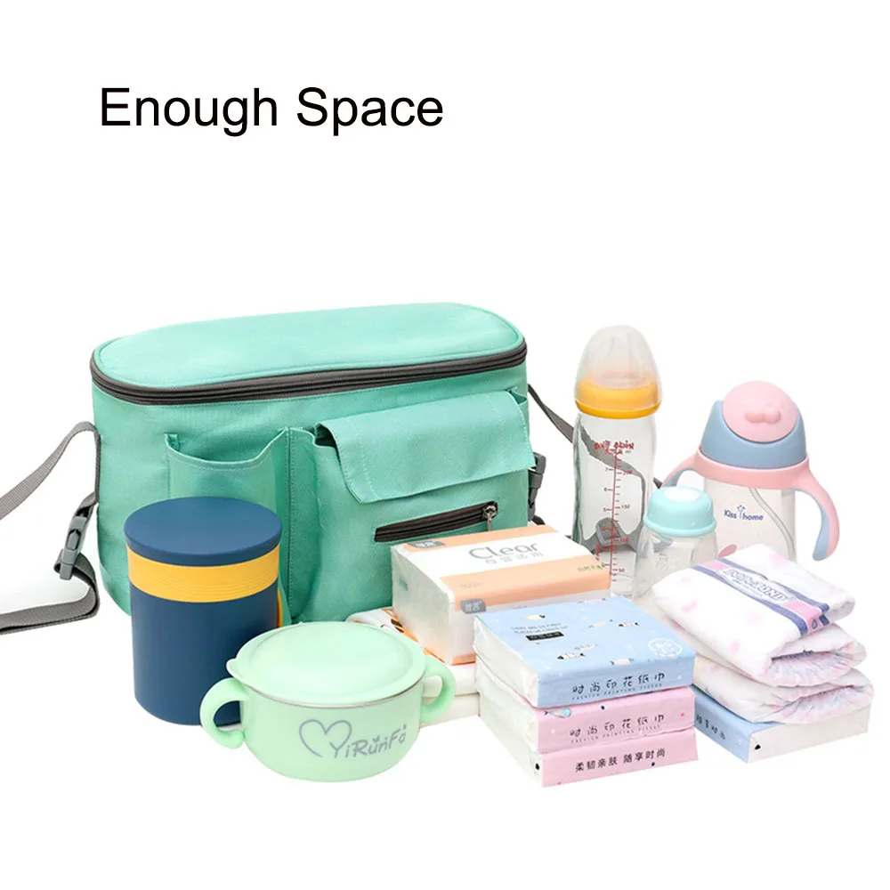 Universal Baby Stroller Organizer with Cup Holders . Diaper Storage, Pockets for Phone, Keys, Toys. Compact Design