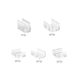 6MM/10MM/12MM/13/15/MMPCB connectors Plastic Accessories LED Connector Fix Clips For SMD COB 5050 led neon Strip Lights 5-100pcs