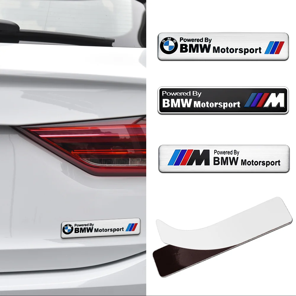 3D Aluminum Car Trunk Side Body Emblem Sticker For BMW 1 3 5 7 Series M Performance M3 M5 M6 F01 F20 F10 F13 F15 F16 F30 F34 F32