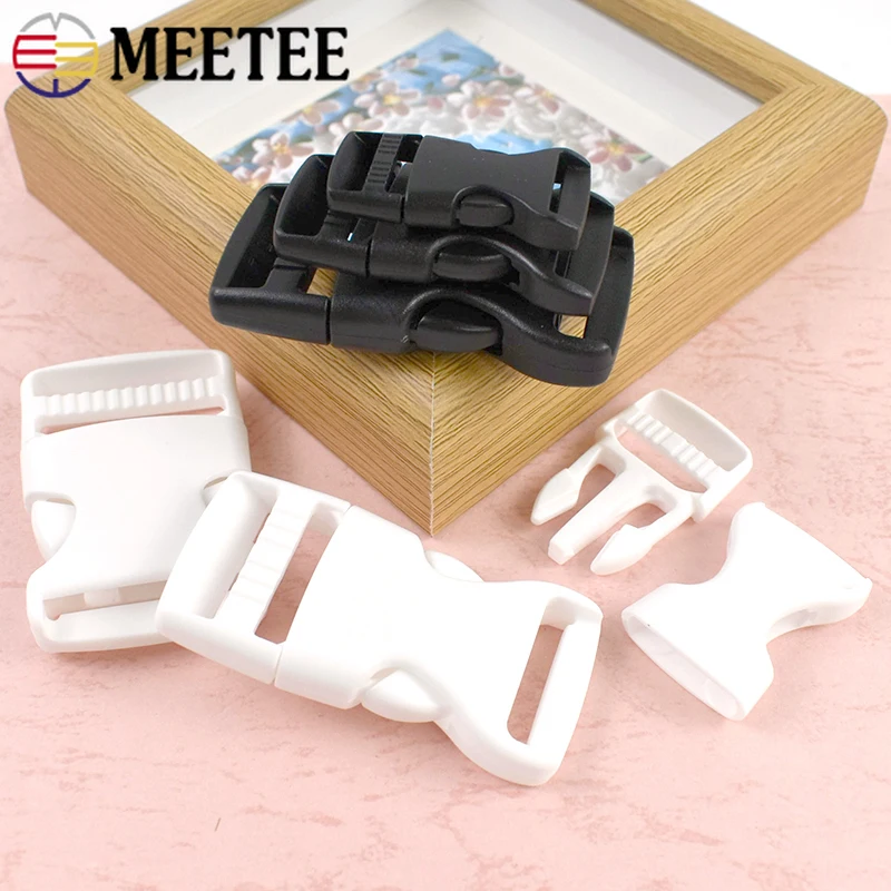 

10/20Sets 15-25mm Plastic Side Release Buckles for Pet Collar Backpack Webbing Strap Adjuster Fastener Outdoor Gear Supplies