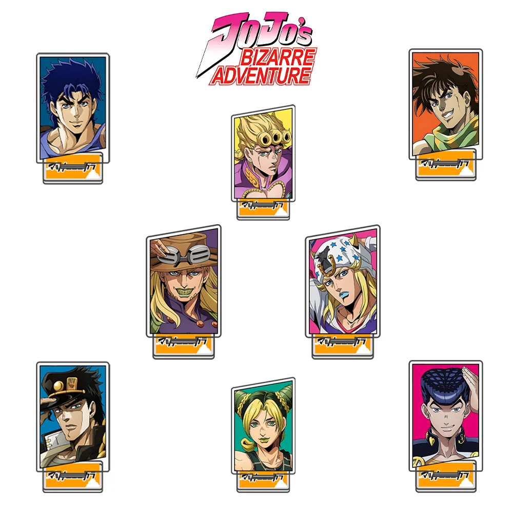 Anime JoJo's Bizarre Adventure 10cm Acrylic Keychain Backpack Jonathan Joestar Decorations Accessories Decor Gifts Key chain