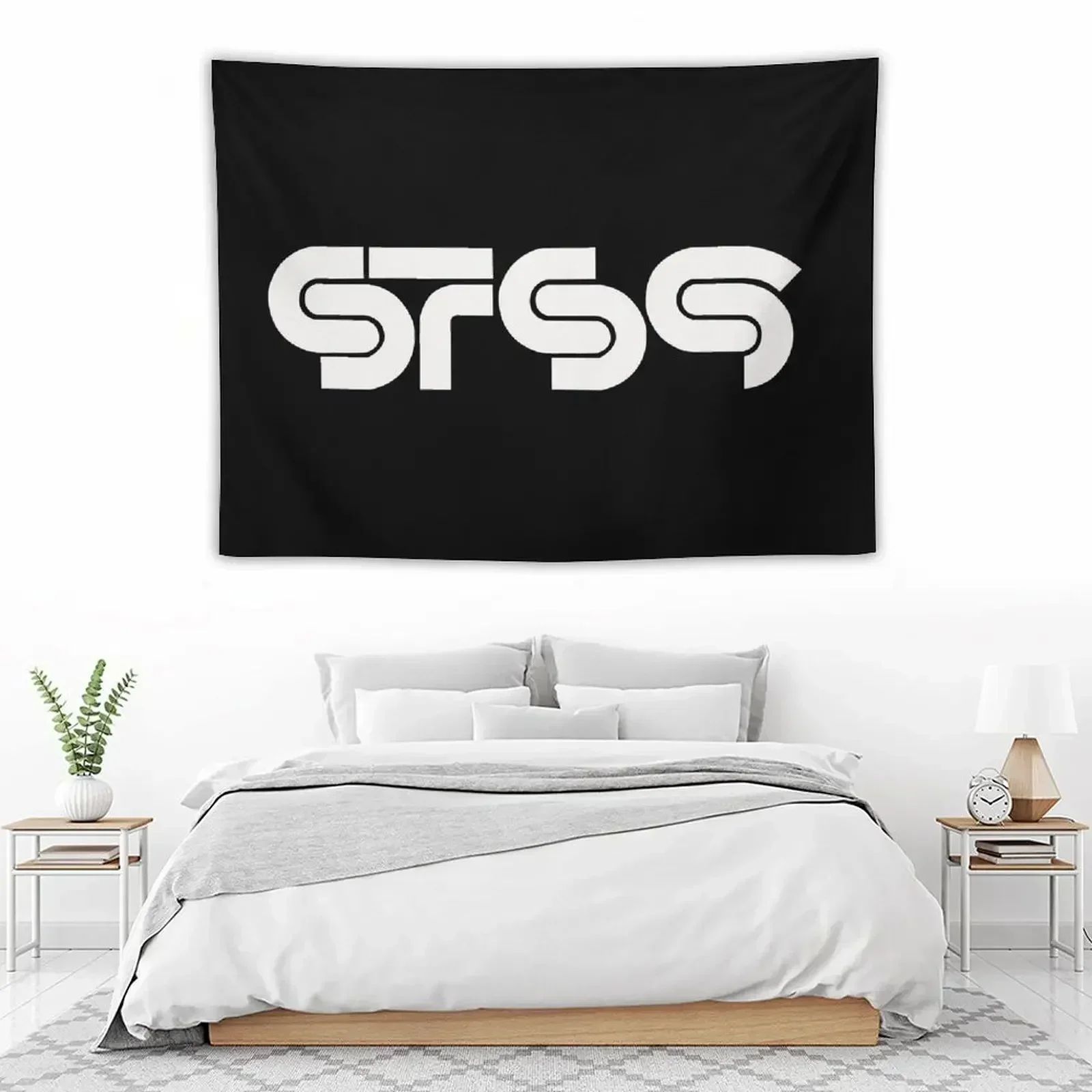 

sts9 white letter Tapestry Decor For Bedroom Room Decorating Aesthetic Tapestry