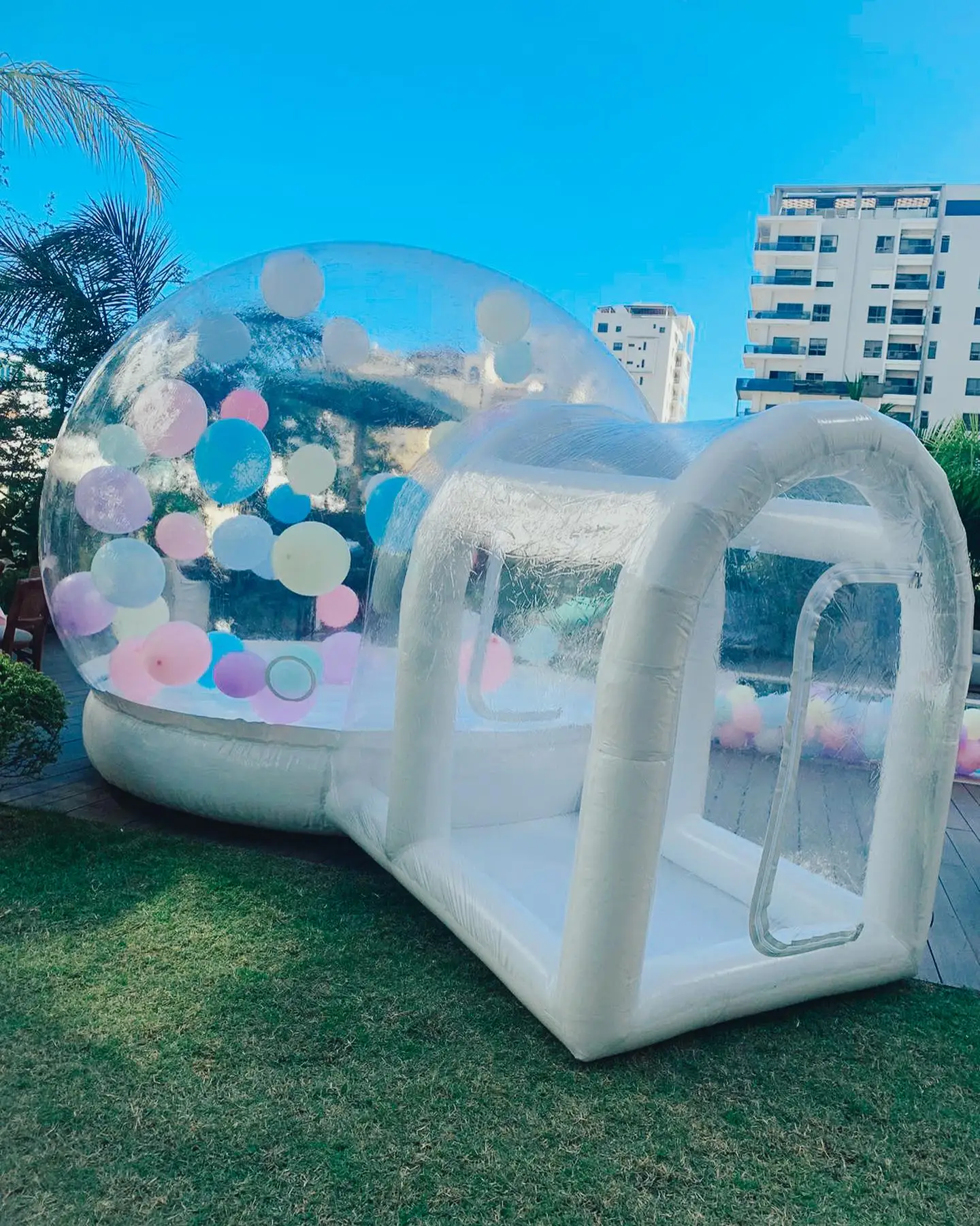 Commercial Grade PVC Inflatable White Bubble House Modern Bubble House Air Balloon Bubble Tent for Party/Event/Wedding for sale