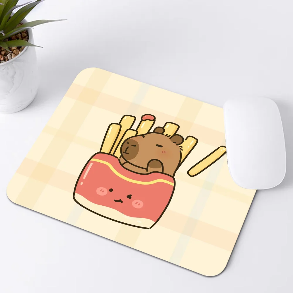 CUTE Capybara Mousepad Small Office Computer Desk Mat Table Keyboard Big Mouse Pad Laptop Cushion Non-slip Deskpad Home Decor
