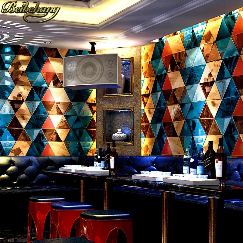 beibehang-carta-da-parati-3d-fashion-flash-wallcovering-bar-hotel-fancy-ballroom-box-rotolo-di-carta-da-parati-a-tema-per-camera-da-letto