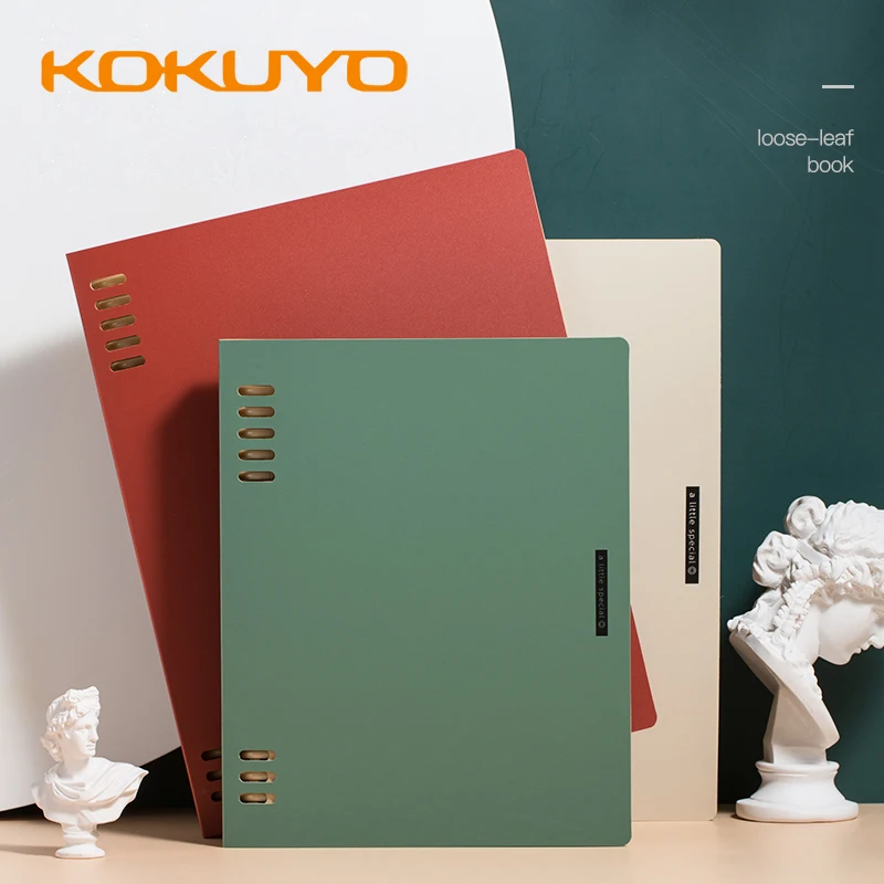 1pcs KOKUYO  Binder Note Loose-leaf Notebook One Meter New Pure Series A5 / B5  Removable Plastic Ring Buckle Frosted Note book