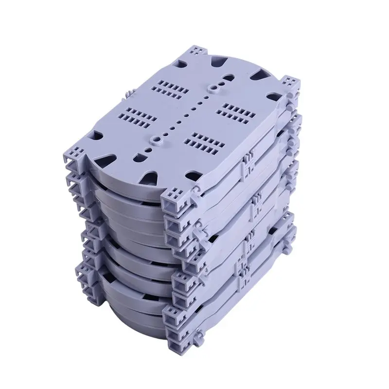 A24U 20PCS 12 Cores Optical Fiber Splice Tray FTTH Fusion Tray With Cover Used In Fiber Closure Distribution Box