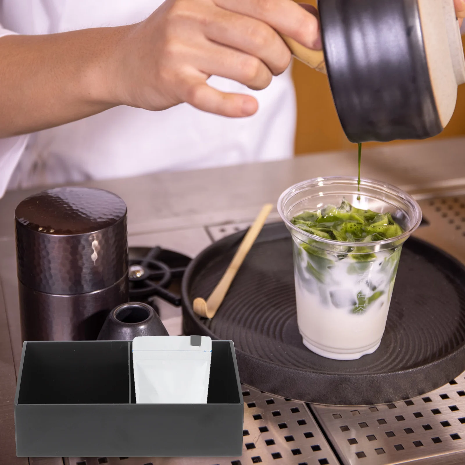 

Indoor Coffee Organizer Storage Holder for Tea Bags and Small Snacks ABS Material Suitable for Home Hotel Restaurant