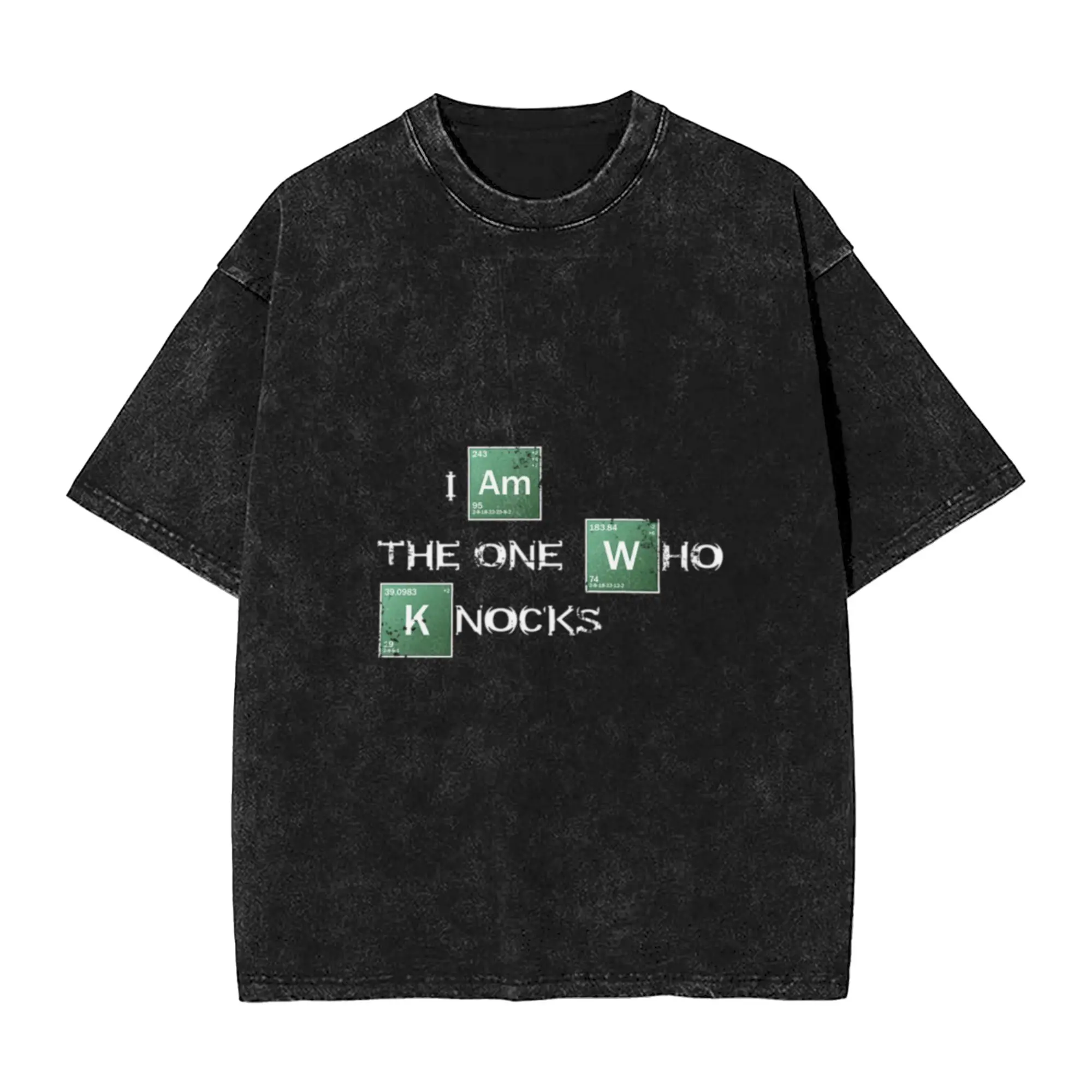 I am the one who knocks Classic Chic A T-Shirt Oversized Short Sleeve Men's Women's Cotton Tees Tops