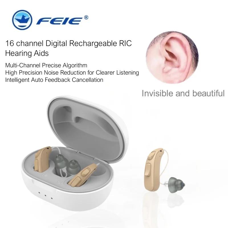 2024 New Double-Ear High-End Digital Charging Hearing AIDS, Hearing AIDS For Deafness Of Elderly Young People, Volume Amplifiers