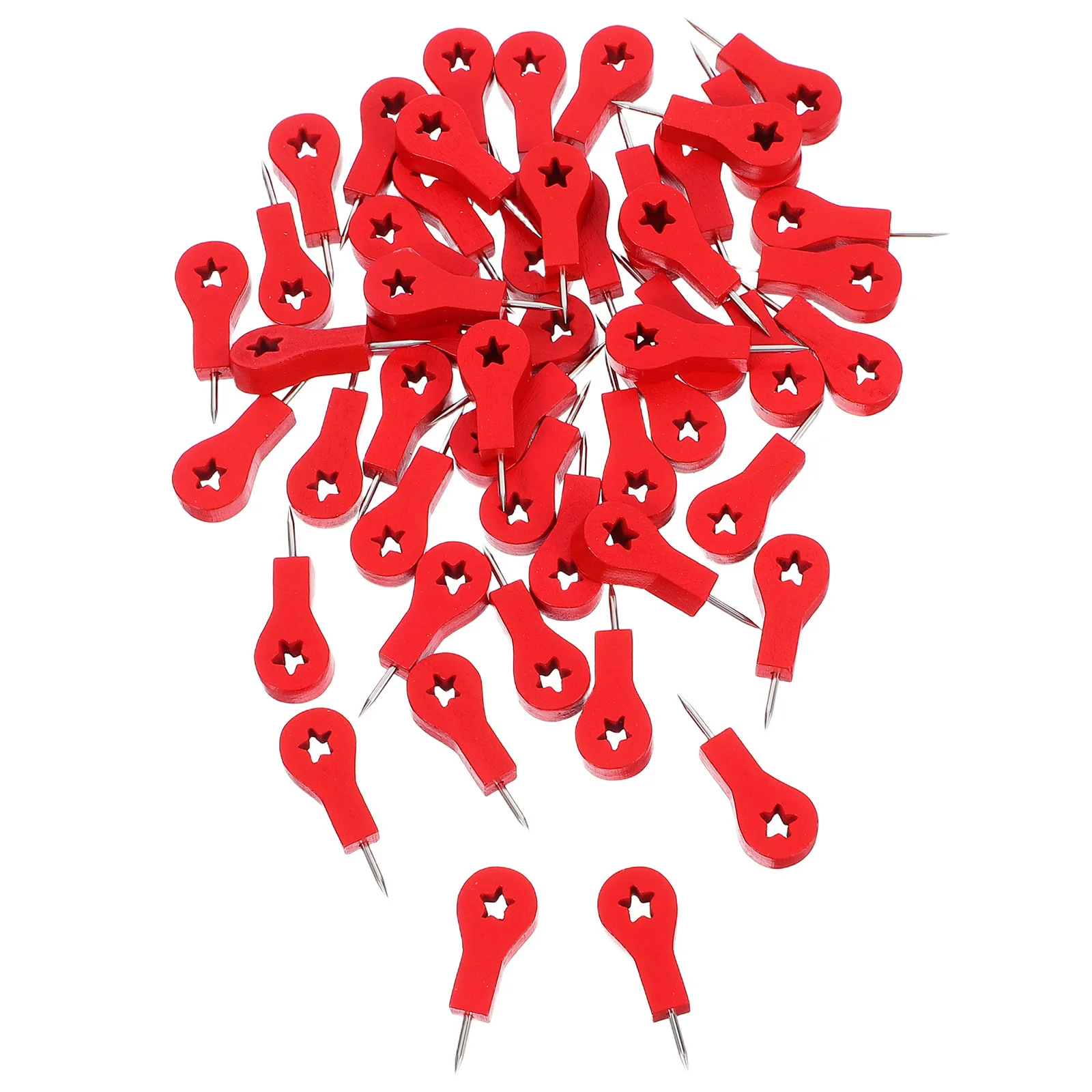 

50Pcs Wooden Arrow Push Pins Versatile Use for Home Office School Bulletin Cork Boards Red Map Tacks Decorative