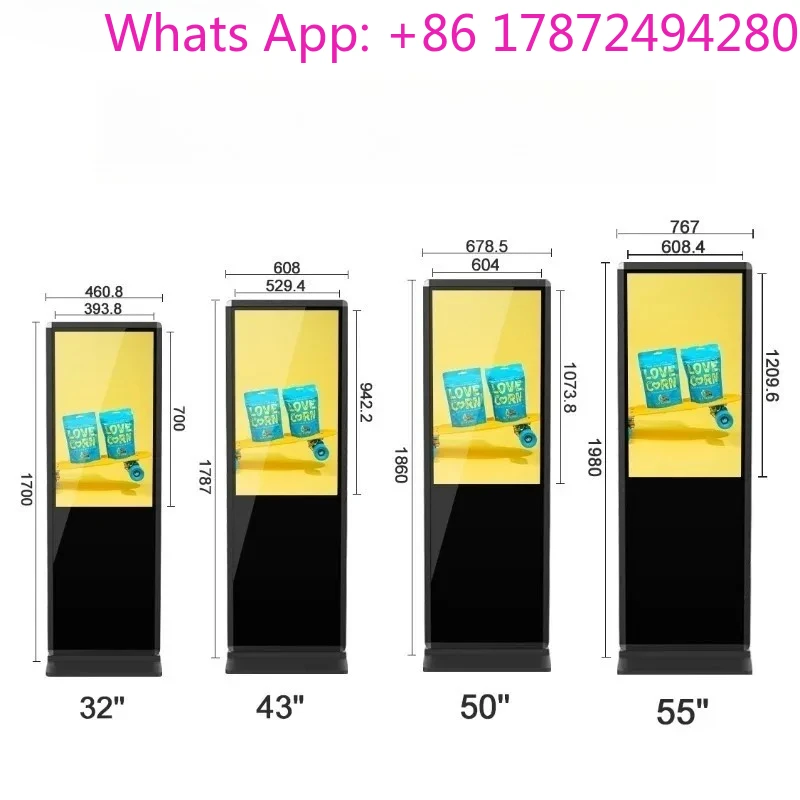 

Floor stand Touch screen Digital signage Advertising player TV station equipment