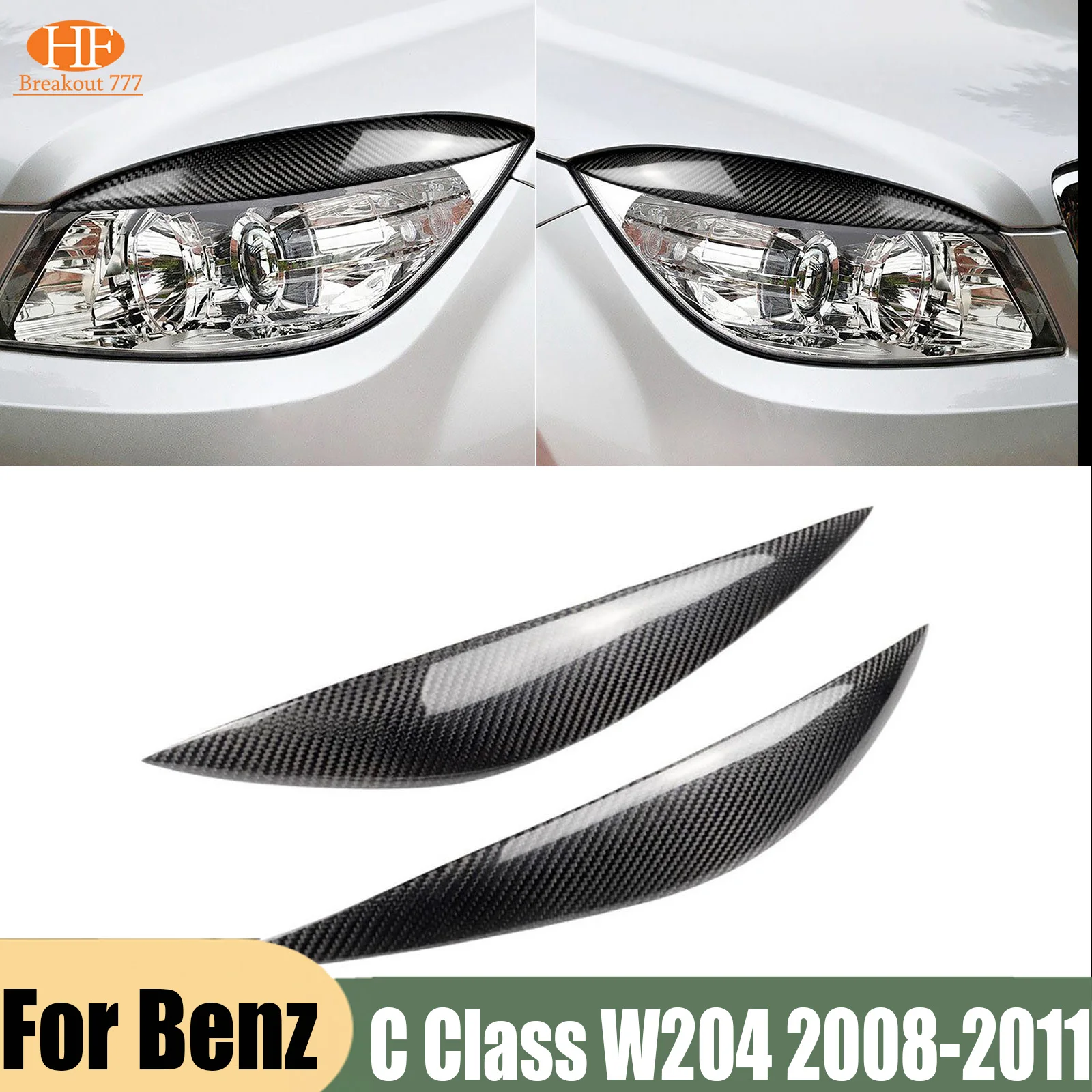 2x-copri-sopracciglia-fari-in-fibra-di-carbonio-per-mercedes-benz-classe-c-w204-2008-2009-2010-2011