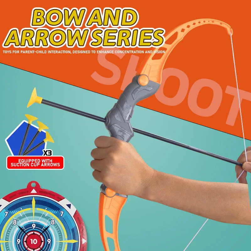 أطفال القوس والسهم مجموعة ألعاب الرماية في الهواء الطلق مجموعة للأطفال الذين تتراوح أعمارهم بين 4-8 8-12 مع شفط كأس السهام للأطفال الكبار الإجهاد الإغاثة