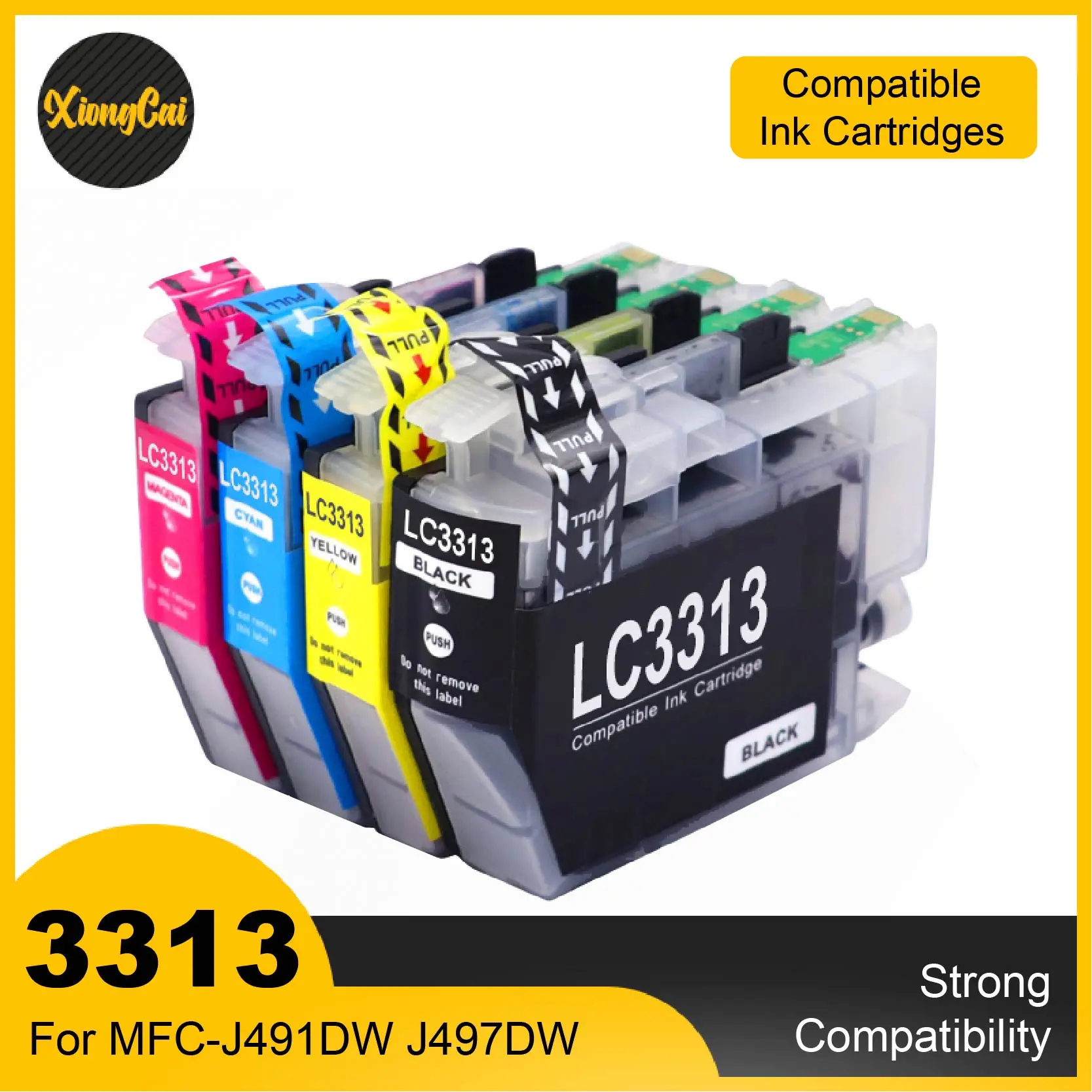 Compatible  for LC3311 LC3313 Compatible Ink Cartridge For Brother Brother MFC-J491DW MFC-J497DW MFC-J690DW MFC-J895DW printer