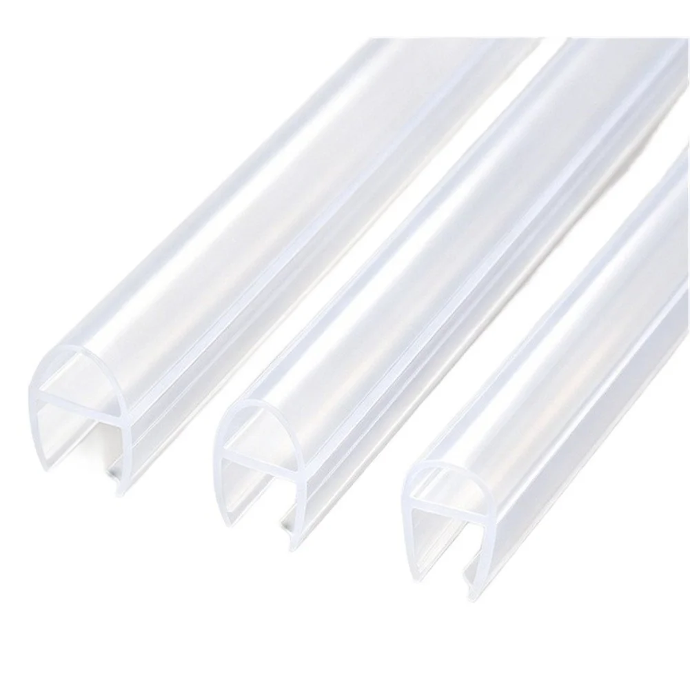 1Pc Transparent Widened Thickened Door Seal Strip Waterproof Barrier For Glass Shower Room Bathroom Collision Sealing Tape