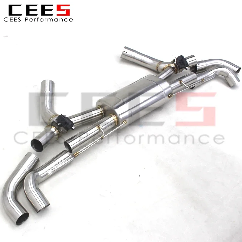 CEES  304 Stainless Steel Axle Exhaust muffler For BMW X7 3.0T/4.4TT G07 2019-2023 Valved Exhaust Pipe System