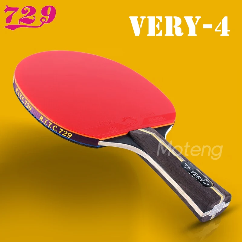 729 VERY-4 ITTF professional ping pong racket 7 layers table tennis racket bat paddle set pimples in stickiness rubber