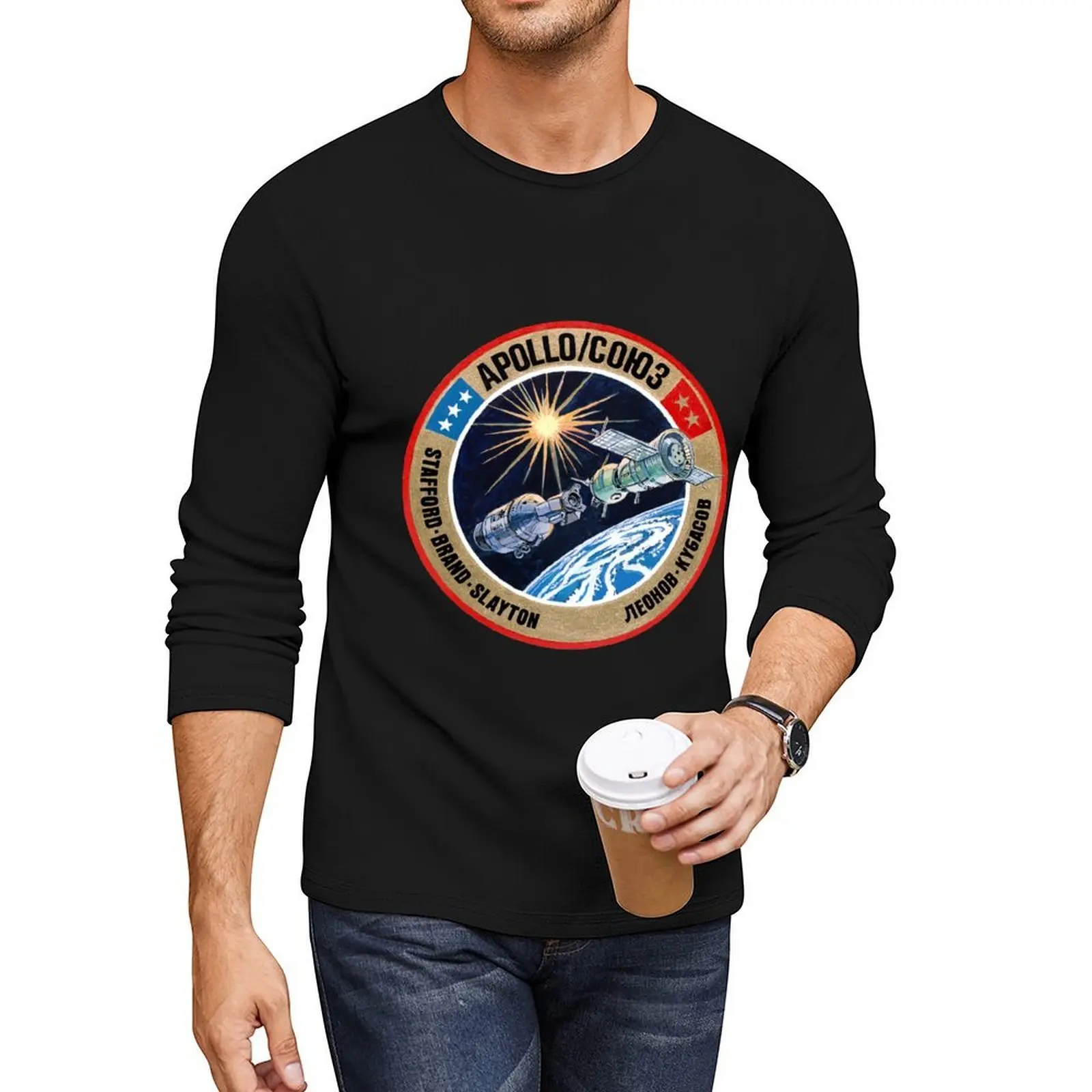 

ASTP (Apollo–Soyuz Test Project) Long T-Shirt oversized t shirts Blouse quick drying shirt cute tops sweat shirts, men