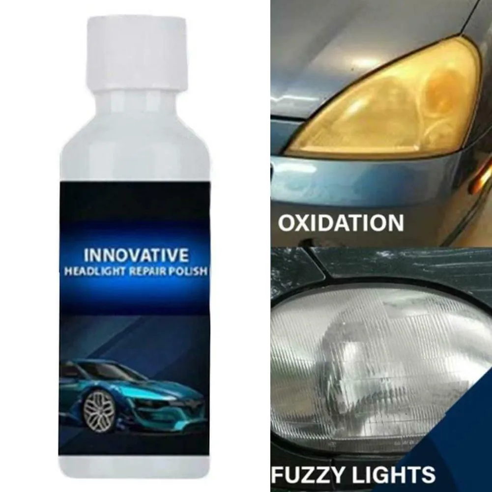 

30ML Headlight Renewal Polish Car Repair Kit Headlight Repair Liquid Cleaning Yellow Renovation Oxidation