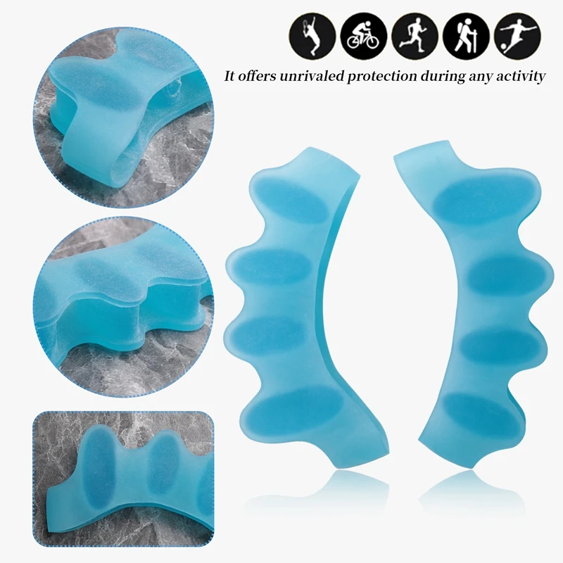 Corrector, Toe Separator,Bunion Relief Protectors New Material Gel Hammer Toe Straightener,Toe Spacers, Toe Stretchers,For Men A