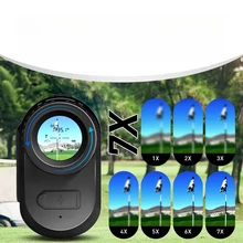 Golf  Rangefinder 1000m Golf Flagpole Lock, Slope Mode, Magnetic USB Rechargeable, External Screen, Voice Broadcast
