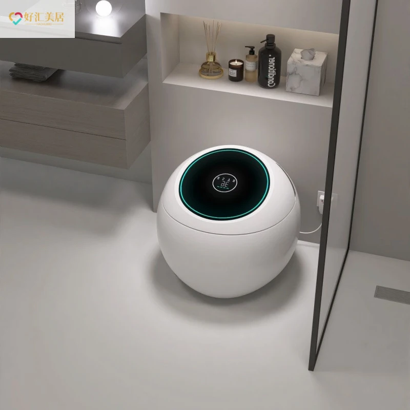 

Fully Automatic Round Toilet With Flip Lid, Hao Hui Mei Ju-Shaped Toilet, Genuine New Model,