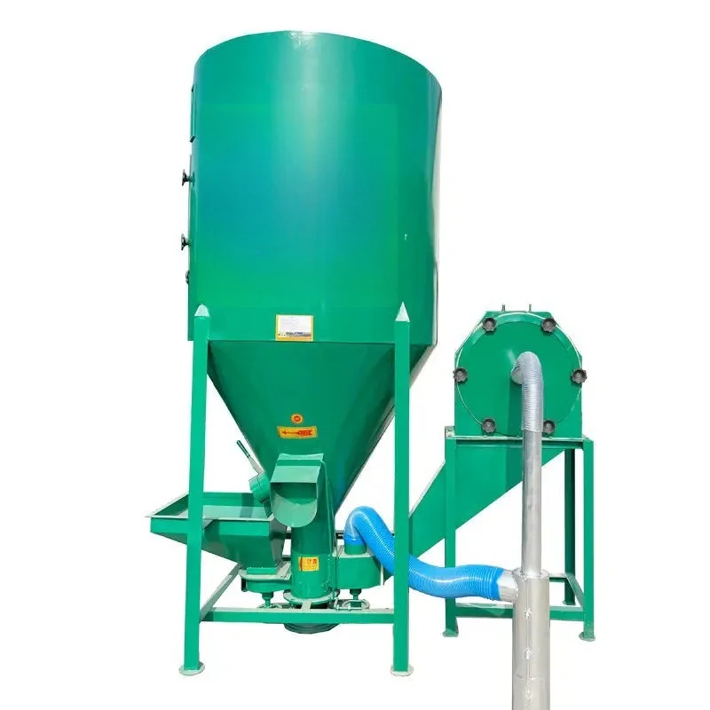 Electric Animal Feed Grinder And Mixer Machine - Vertical Farm Equipment For Efficient Grain Crushing & Poultry Feed Production