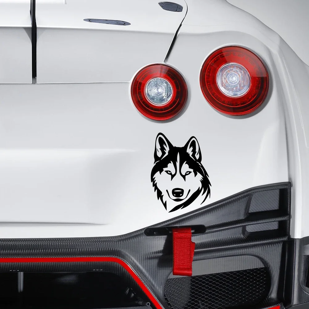 Husky Dog Decals Car Window Wildlife Wolf Sticker Pet Dog Graphics Truck Laptop Camper Bumper Vinyl Decal Decor Accessories