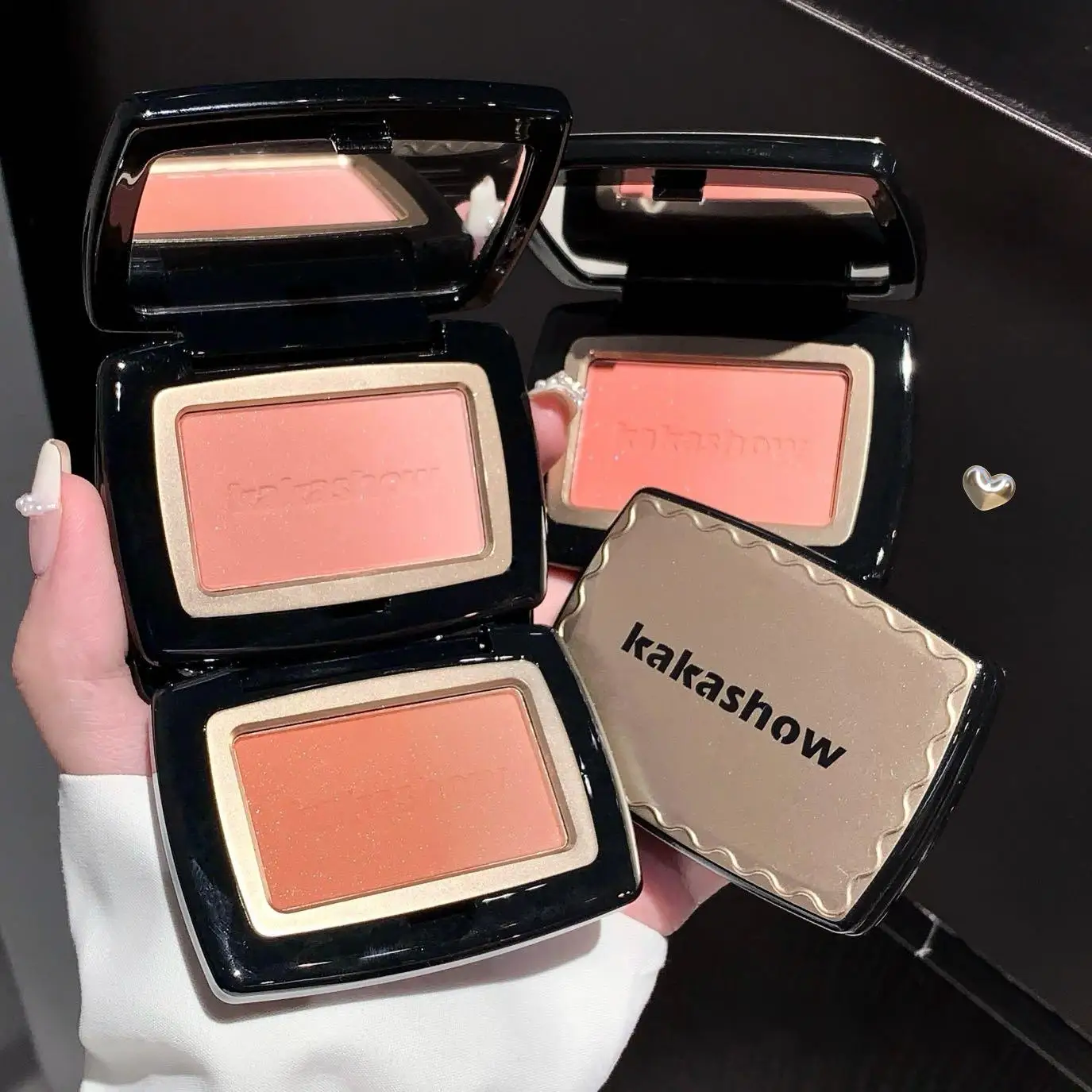 Kakashow Shimmer Radient Blush Único Cor Macio Fosco Blush Natural Rosa Rosto Rouge