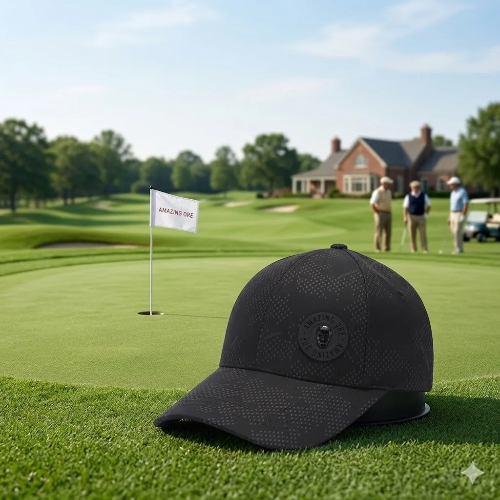 

Korean Style Men's Golf Cap Camo Embroidery Baseball Hat Outdoor Leisure All-match SportSunshade CapAdjustable Golf Hat 2026 New