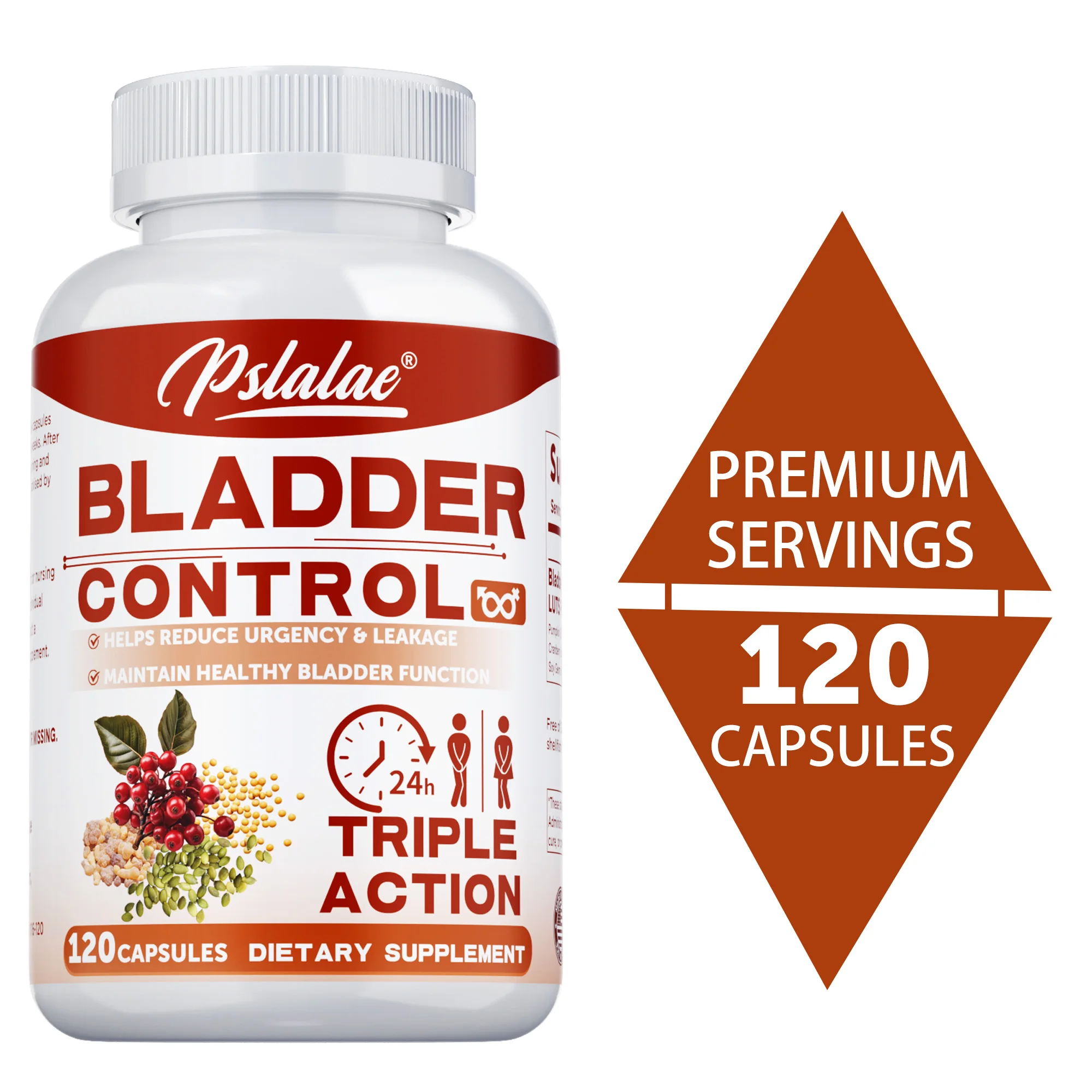 

Bladder Control Supplement - Kidney Cleansing, Supports Urinary Tract Function and Bladder Health, Boosts Energy