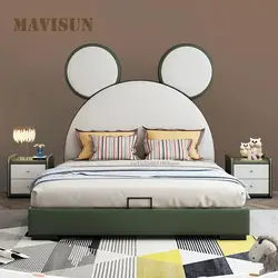 Massivholz Schöne Und Kreative kinder Bett Für Jungen Und Mädchen Einfache Moderne Schlafzimmer Cartoon Einzel Bett kinder möbel