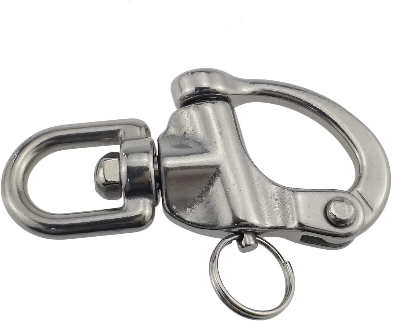 Quick Release Bail Rigging Sailing Boat Marine 316 Swivel Eye Snap Shackle