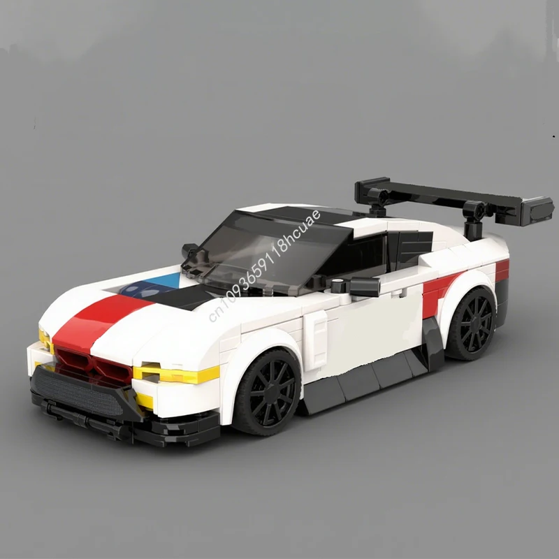 580개 MOC BMW M8 팩 카브리오 & GTE 시티 챔피언 슈퍼카 블록 크리스마스 어린이 스트레스 해소 수집용 선물