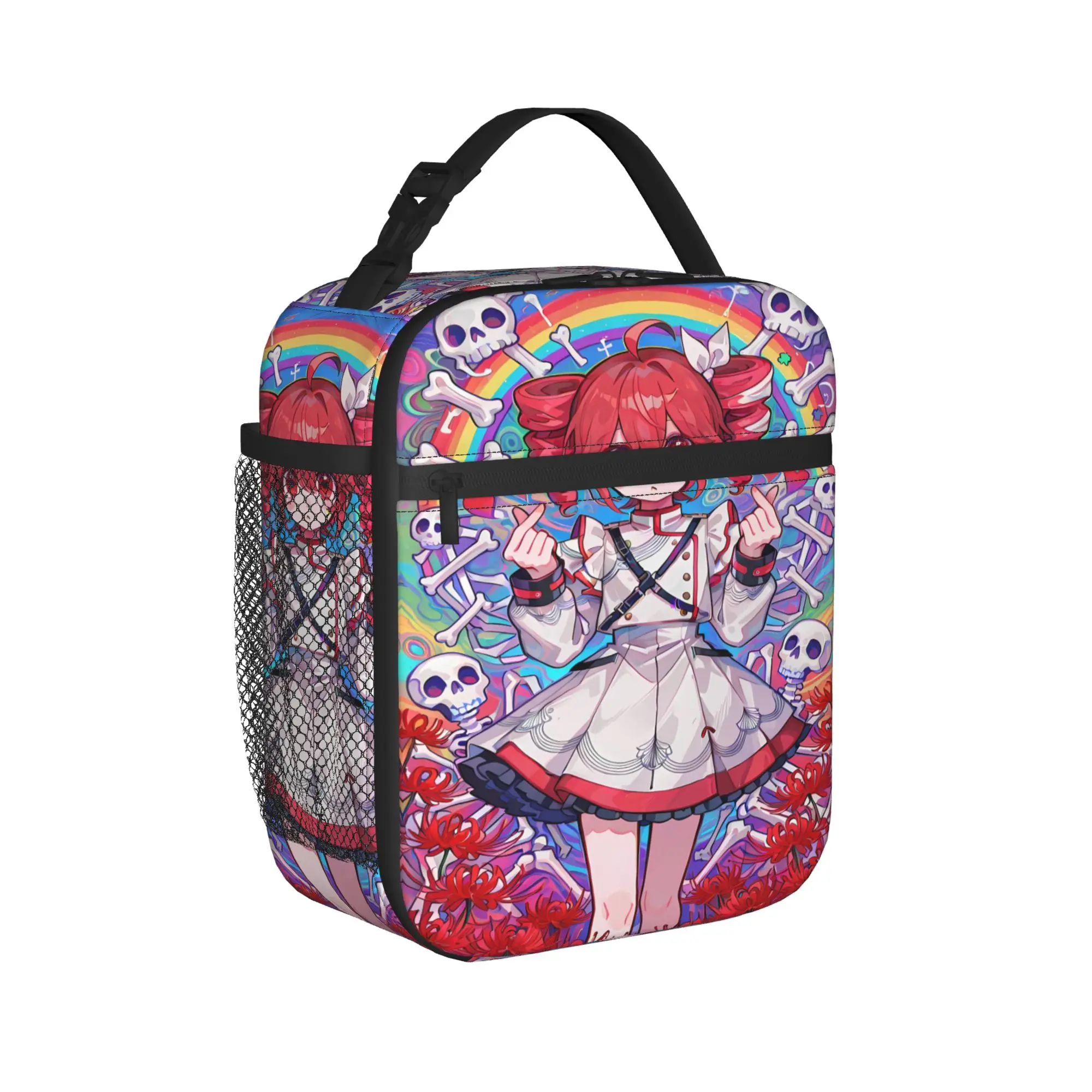 Lunch Bag Kasane Teto Rainbow Dress Anime Outdoor Picnic Lunch Box For Men  Casual Portable Designer Tote Food Bags
