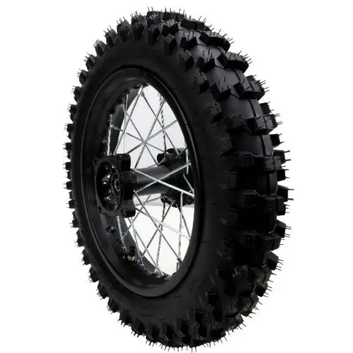 

12" 80/100-12 Inch 3.00-12 Rear Wheel Rim Knobby Tire fit Pit Pro Dirt Bike CRF70 90 110 TTR100 110 KLX65