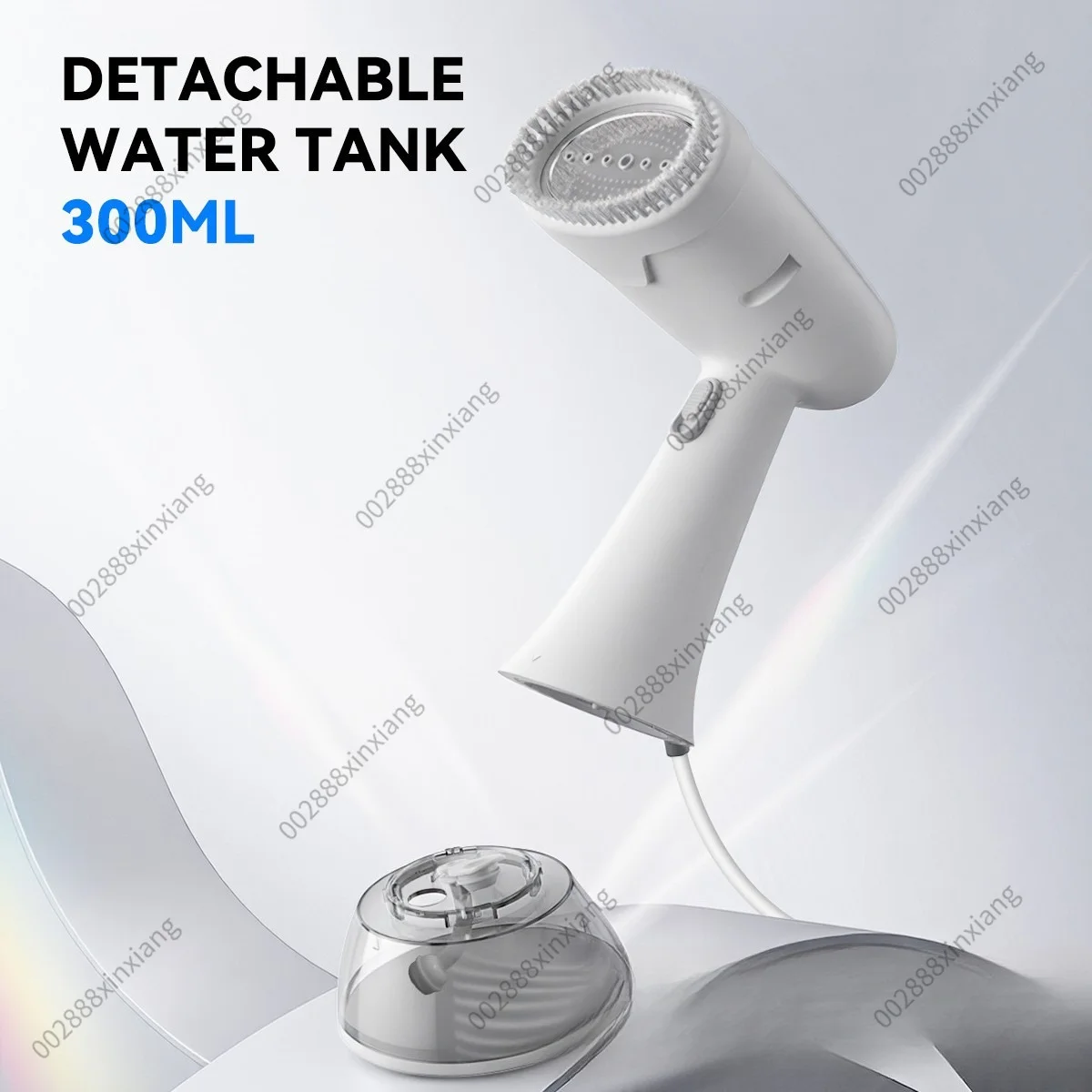 Portable Mini Steam Iron, Handheld Folding Garment Steamer, 2-in-1 Dry Wet Ironing for Travel Household