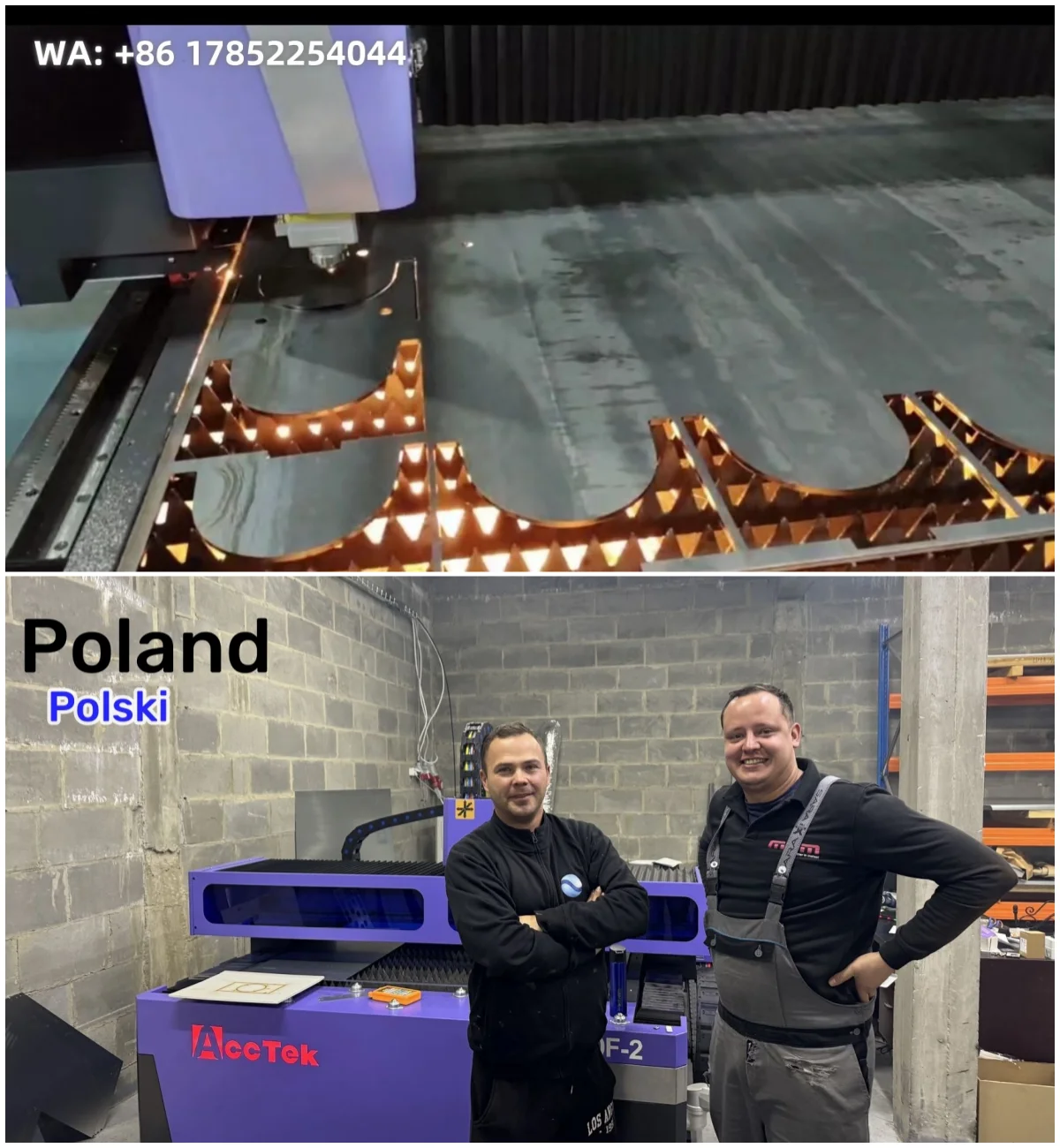 6000w High Power Laser Metal Cutting Machine IPG Raycus MAX Fiber Laser Bevel Cutting Machine Poland Spain market