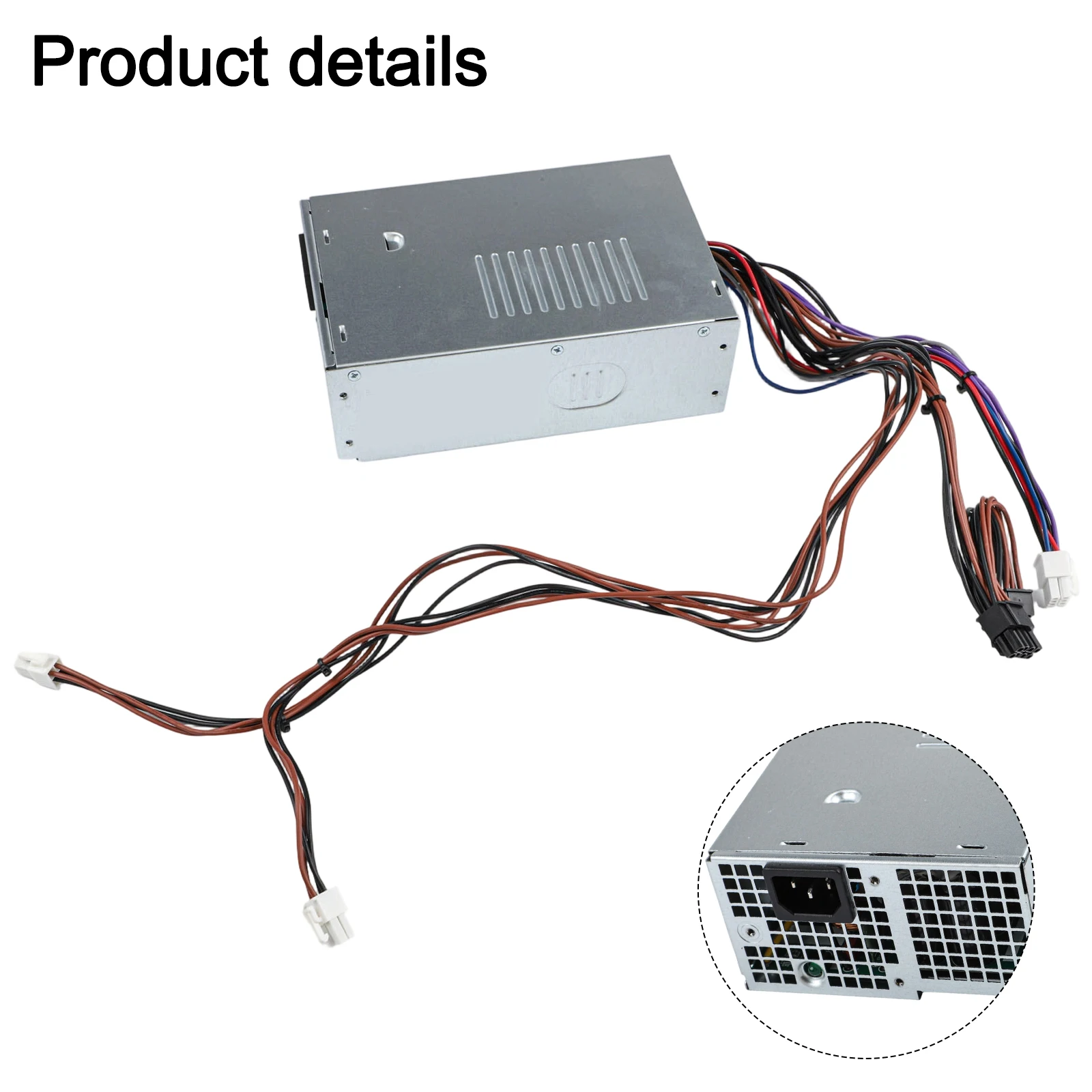 For Multimedia Entertainment 100-240V, 50-60Hz, 7.0A ATX PSU Low Noise Power Supply Unit Desktop Upgrade Tool-free Installation