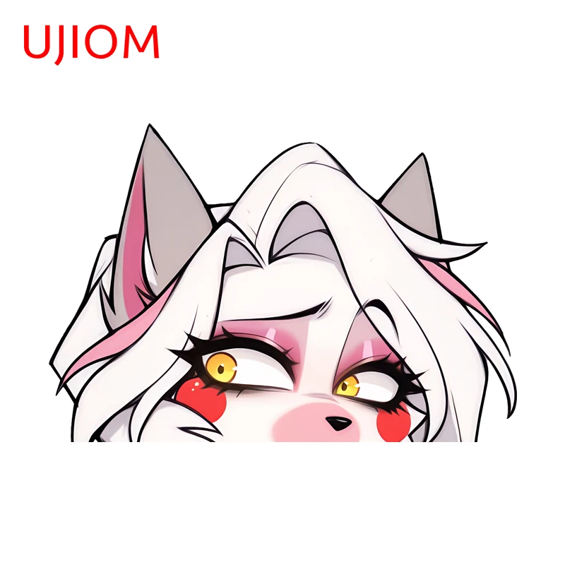 UJIOM Loona Peeker Wandaufkleber, auffälliges, exklusives Design, kratzfester Grafikaufkleber, geeignet für die Dekoration glatter Oberflächen