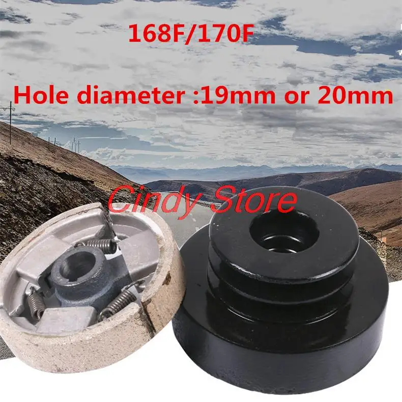 Polia da Embreagem 19 mm ou 20 mm para 168 170 Gx160 Gx200 Motor a Gasolina Motor Diesel Peças de Reposição 168f 170f
