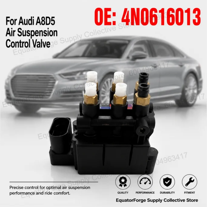 Comfort Ride Direct Fit High Stability Precise Control Air Suspension Distribution Valve for Audi A8D5 - OE 4N0616013